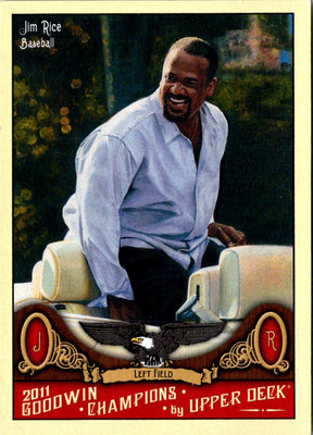 2012 Playoff Prime Cuts Signature Combos Jim Rice/Rickey Henderson #2
