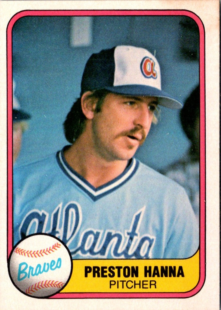 1981 Fleer Preston Hanna