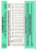 1984 Donruss Lonnie Smith #231