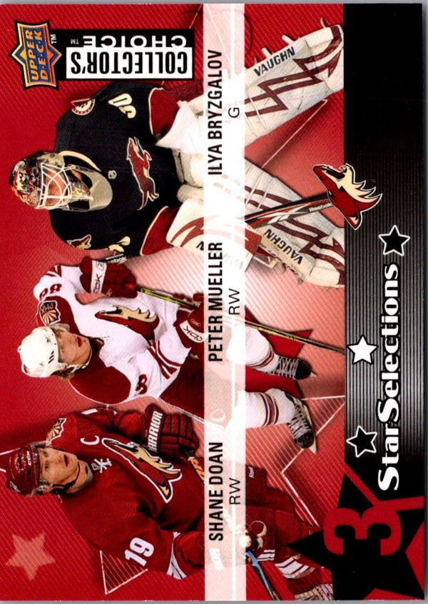 2009 Collector's Choice Player's Club Shane Doan/Ilya Bryzgalov/Peter Mueller #223