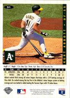 1994 Collector's Choice Kurt Abbott #31 Rookie Silver Signature