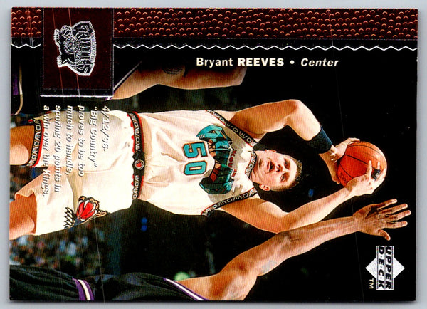 1998 Upper Deck Bryant Reeves #156