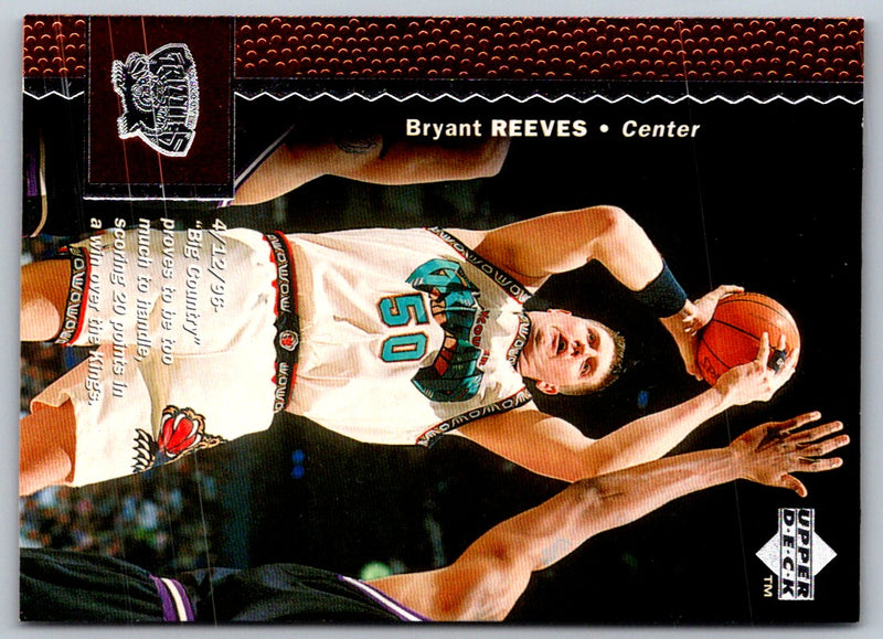 1998 Upper Deck Bryant Reeves