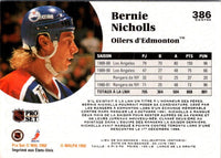 1991 Pro Set French Bernie Nicholls #386