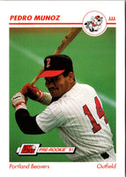 1991 Line Drive AAA Pedro Munoz #412