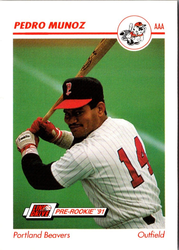1991 Line Drive AAA Pedro Munoz #412