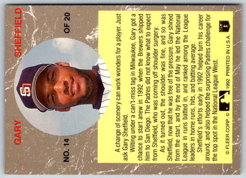 1992 Ultra All-Stars Gary Sheffield