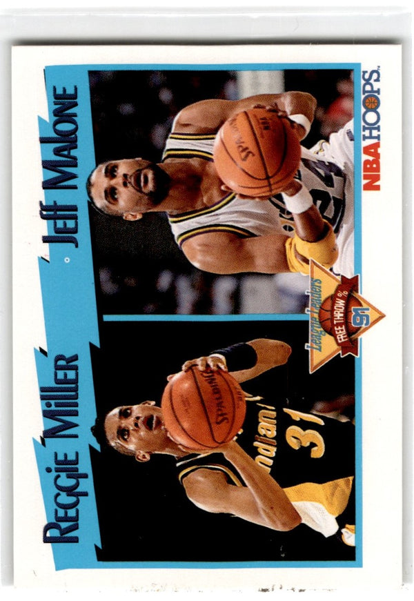 1991 Hoops Reggie Miller/Jeff Malone #308