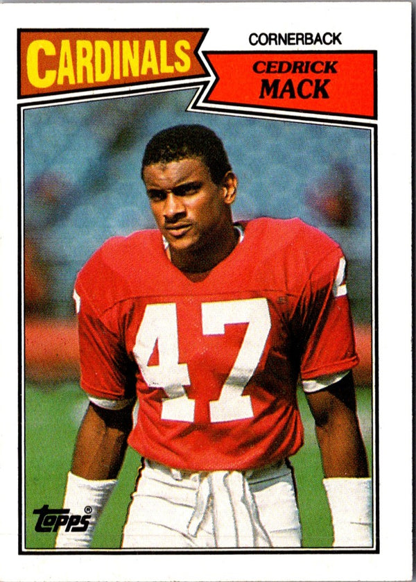 1987 Topps Cedric Mack #338 Rookie
