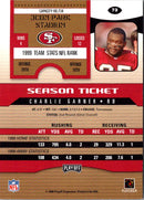 2000 Playoff Contenders Charlie Garner