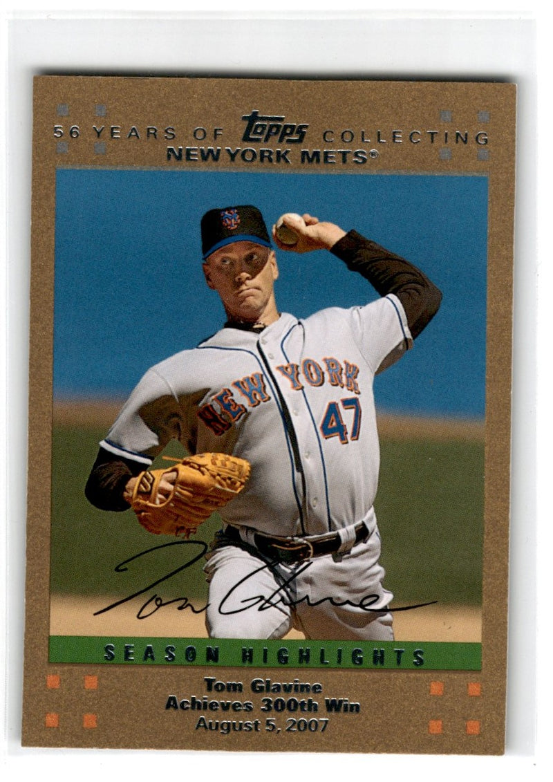 2007 Topps Highlights Autographs Tom Glavine