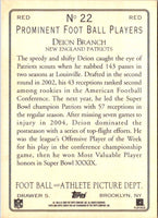 2005 Topps Turkey Red Deion Branch #22