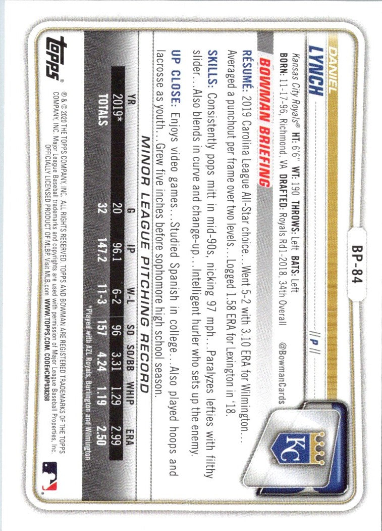 2020 Bowman Daniel Lynch