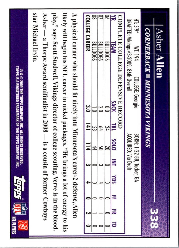 2009 Topps Asher Allen