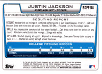2012 Bowman Draft Picks & Prospects Chrome Justin Jackson #BDPP148