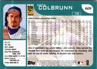 2001 Topps Greg Colbrunn #601