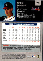 1999 Stadium Club Greg Maddux #72