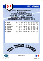 1991 Line Drive AA Mike Wilkins #547