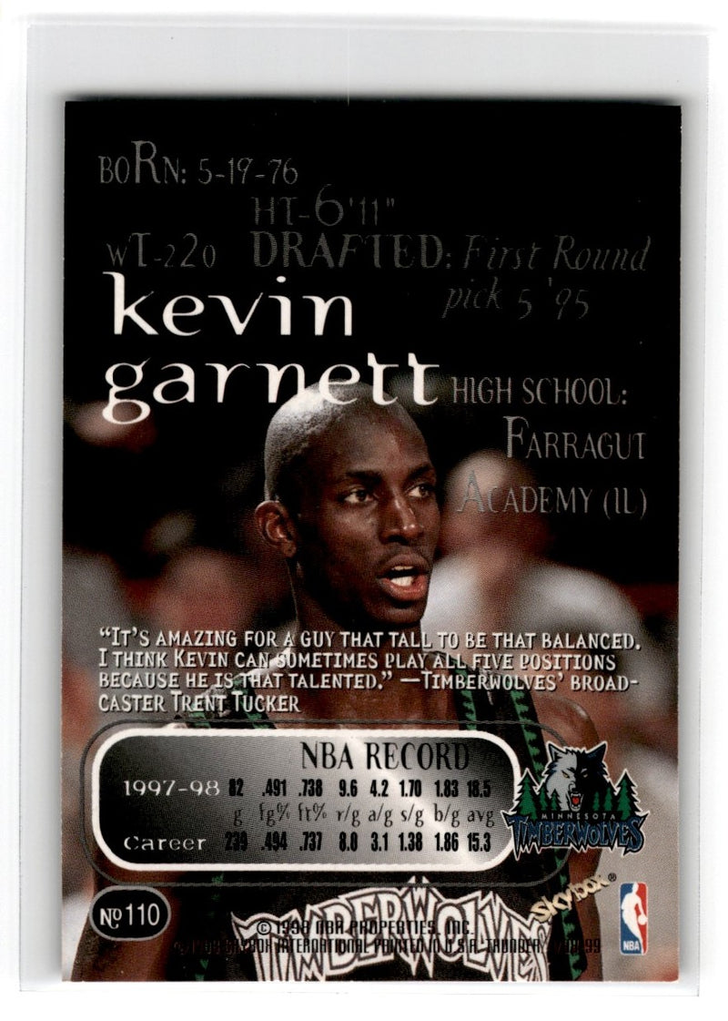 1997 Collector's Choice Memorable Moments Kevin Garnett