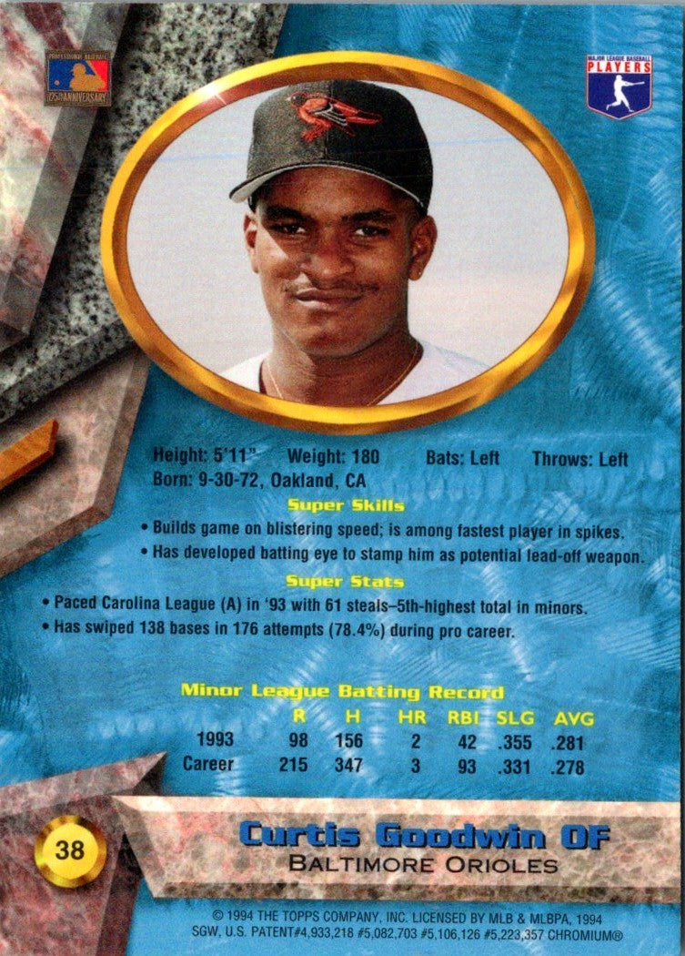 1994 Bowman's Best Curtis Goodwin