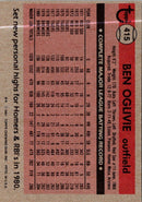 1981 Topps Ben Oglivie