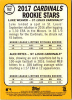 2017 Topps Heritage Blue Borders Luke Weaver/Alex Reyes #162