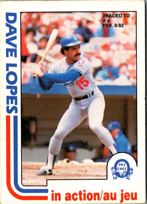 1982 O-Pee-Chee Dave Lopes #85