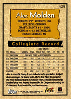 1996 Topps Alex Molden #429 Rookie