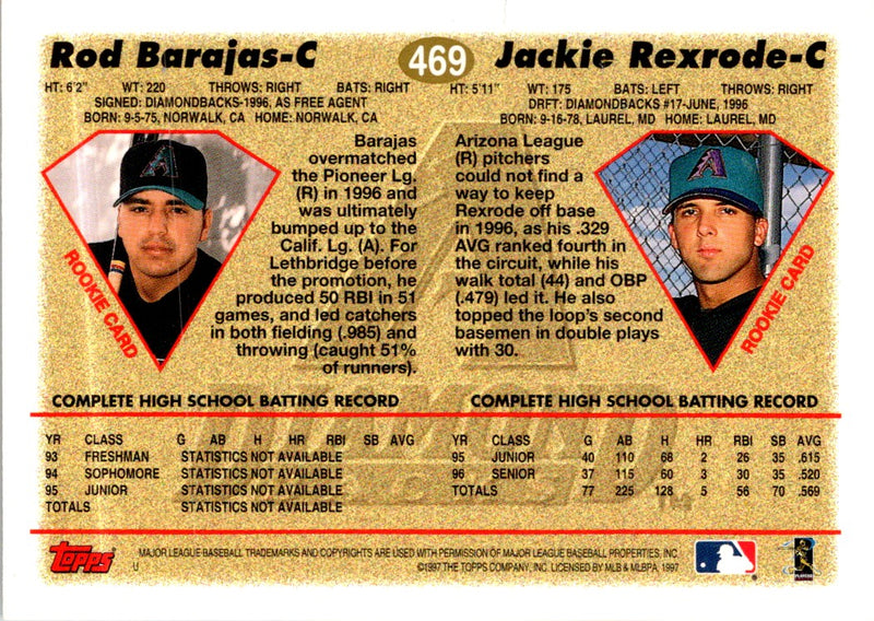 1997 Topps Rod Barajas/Jackie Rexrode