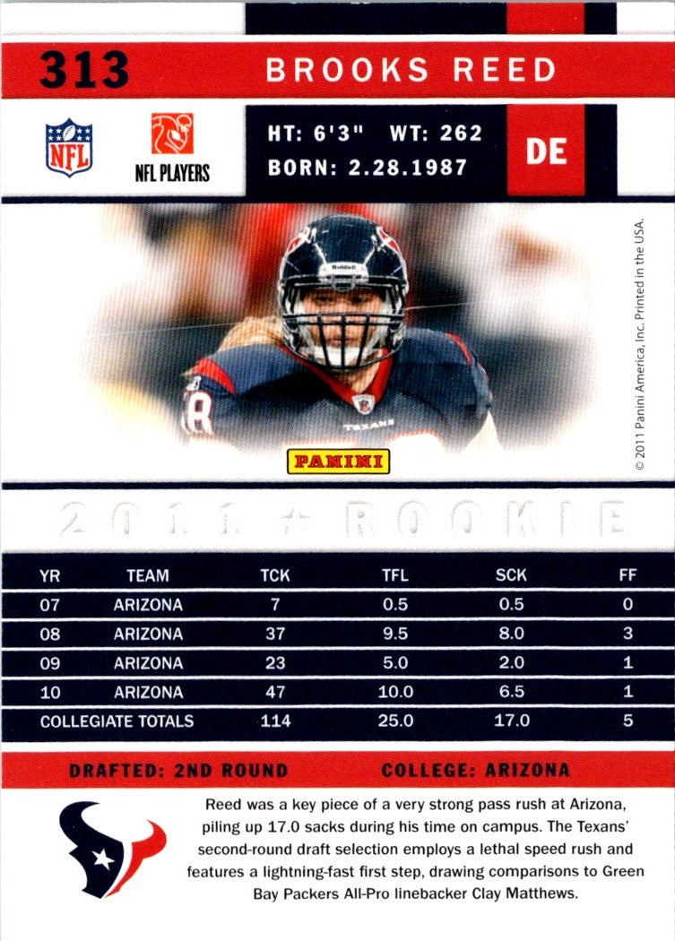 2011 Score Brooks Reed