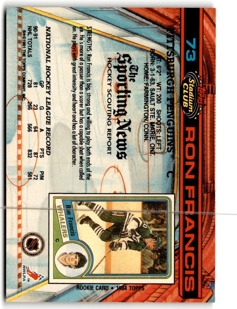 1991 Stadium Club Ron Francis