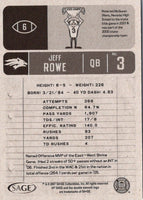 2007 SAGE HIT Jeff Rowe #6