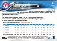 2018 Topps Chrome Rougned Odor #81