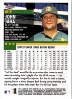 2000 Topps John Jaha #27