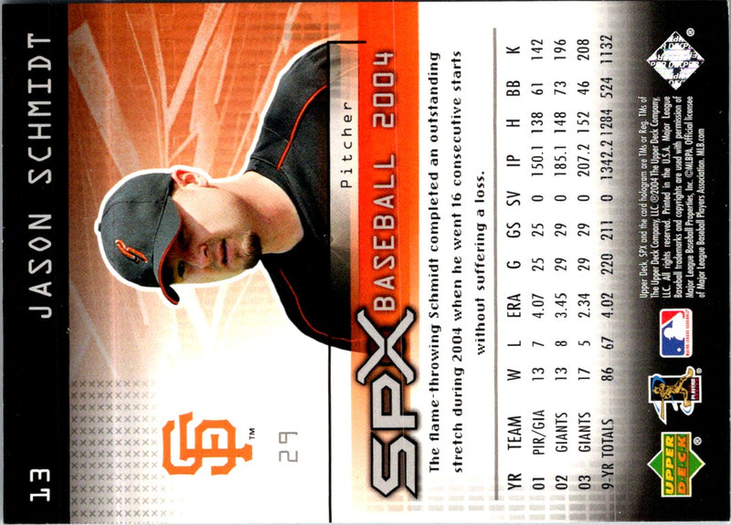 2004 SP Prospects Jason Schmidt