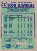 1990 Topps Rob Ramage #317