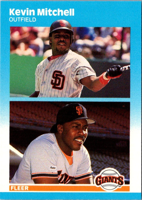 1987 Fleer Update Glossy Kevin Mitchell #U-82