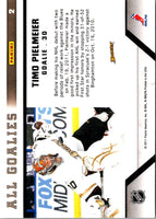 2010 Panini All-Goalies Up Close Timo Pielmeier #2