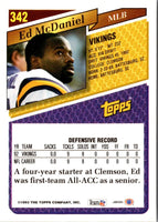 1993 Topps Gold Ed McDaniel #342