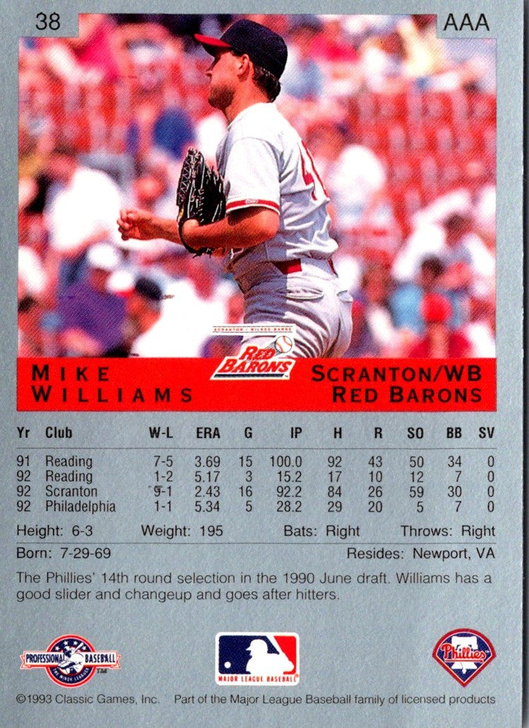 1993 Classic Best Mike Williams