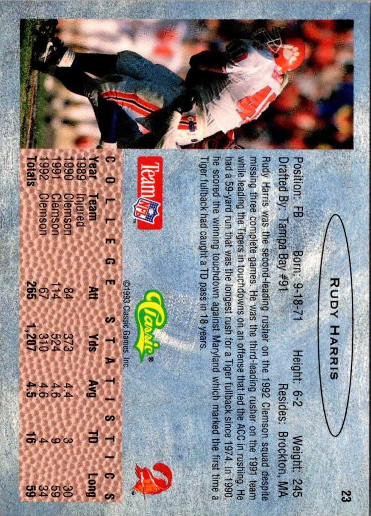 1993 Classic Rudy Harris