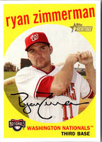 2008 Topps Heritage Ryan Zimmerman #391