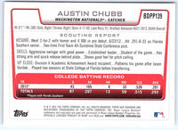 2012 Bowman Austin Chubb #BDPP139