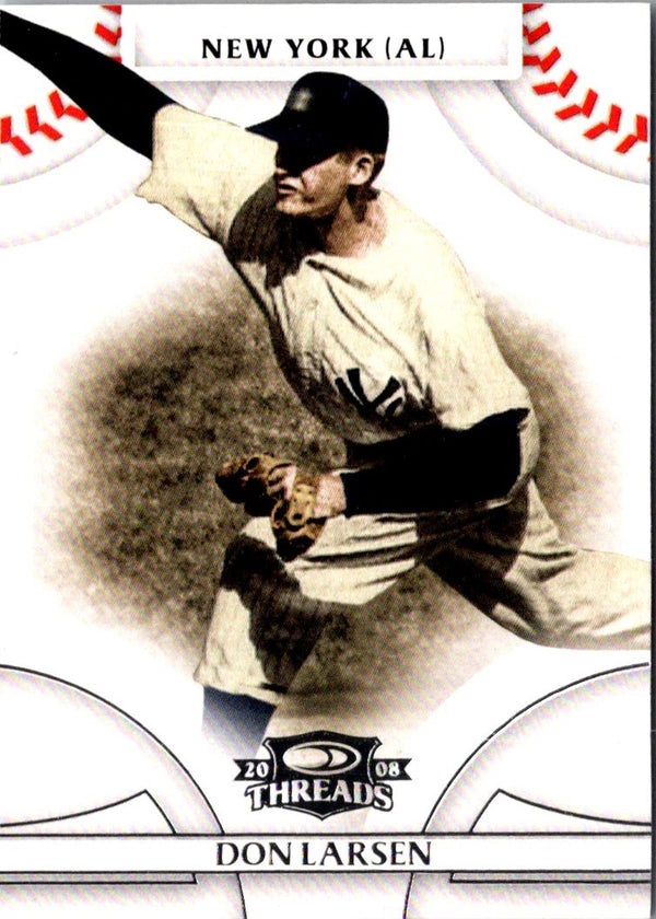 2008 Donruss Threads Don Larsen #34