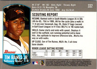 2000 Bowman Tim Raines Jr. #332