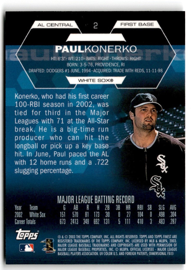 2003 Finest Paul Konerko