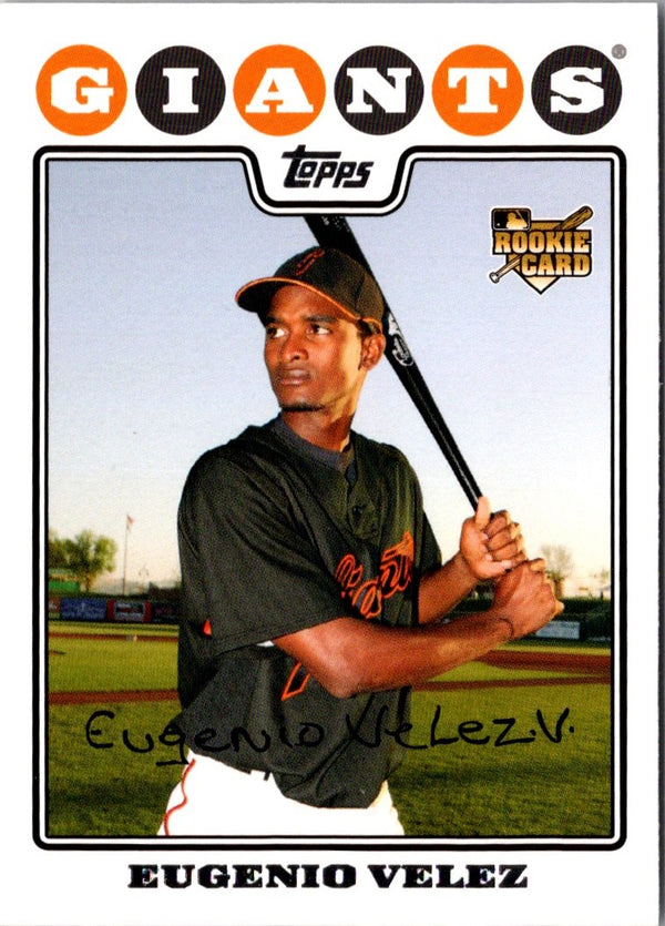 2008 Topps Eugenio Velez #291 Rookie