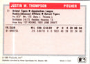 1991 ProCards Tomorrow's Heroes Justin Thompson