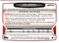 2013 Bowman Chrome Will Morris #139