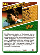 1993 Topps David Alexander
